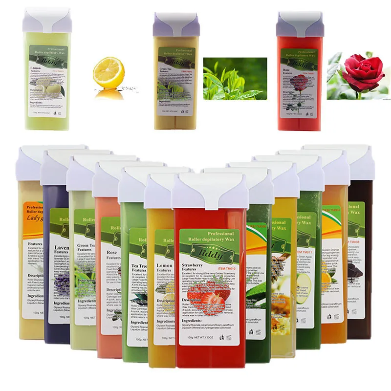 

100G natural hair removal wax with a variety of scents to choose from, suitable for most people's skin hair removal wax