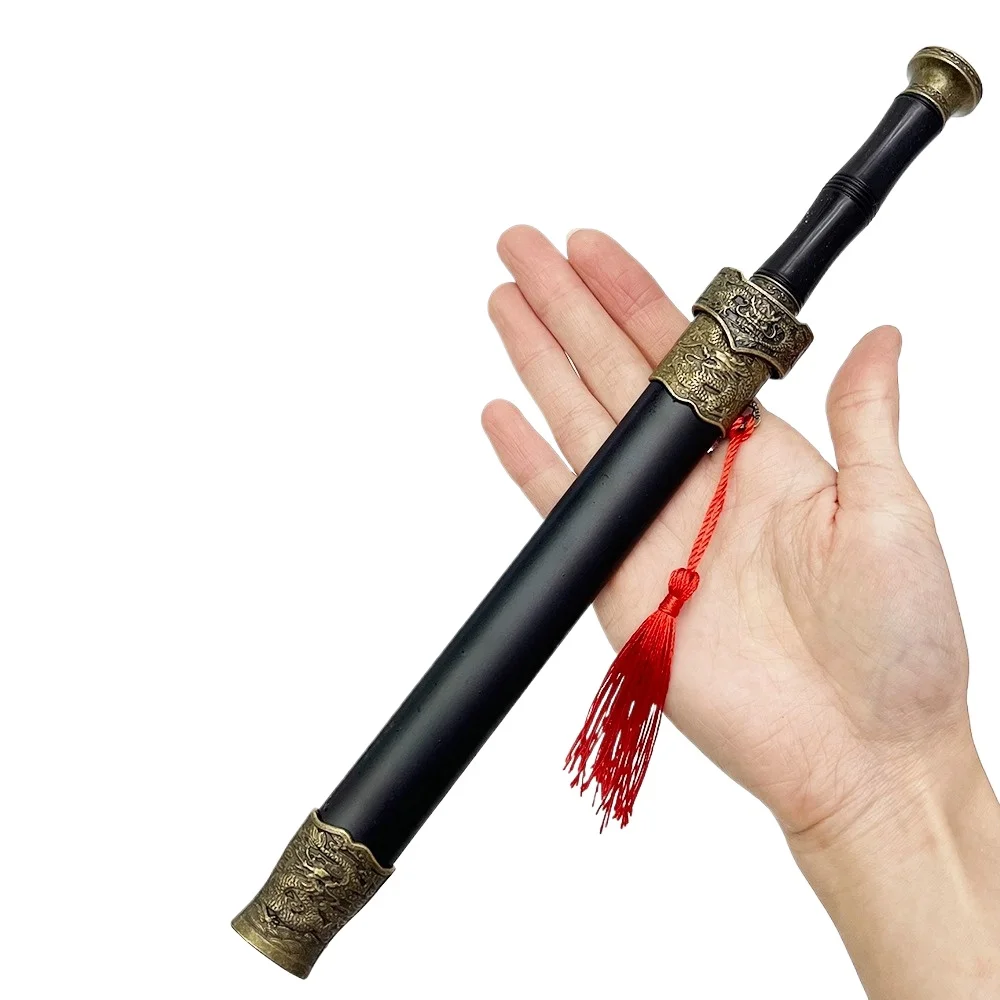 28CM Chińskie Starożytne Broń Zimna Broń Model Miecza Smoczego Chantingu Kolekcjonerski Ornament na Biurko Kreatywny Prezent Urodzinowy dla Chłopaka Zabawka