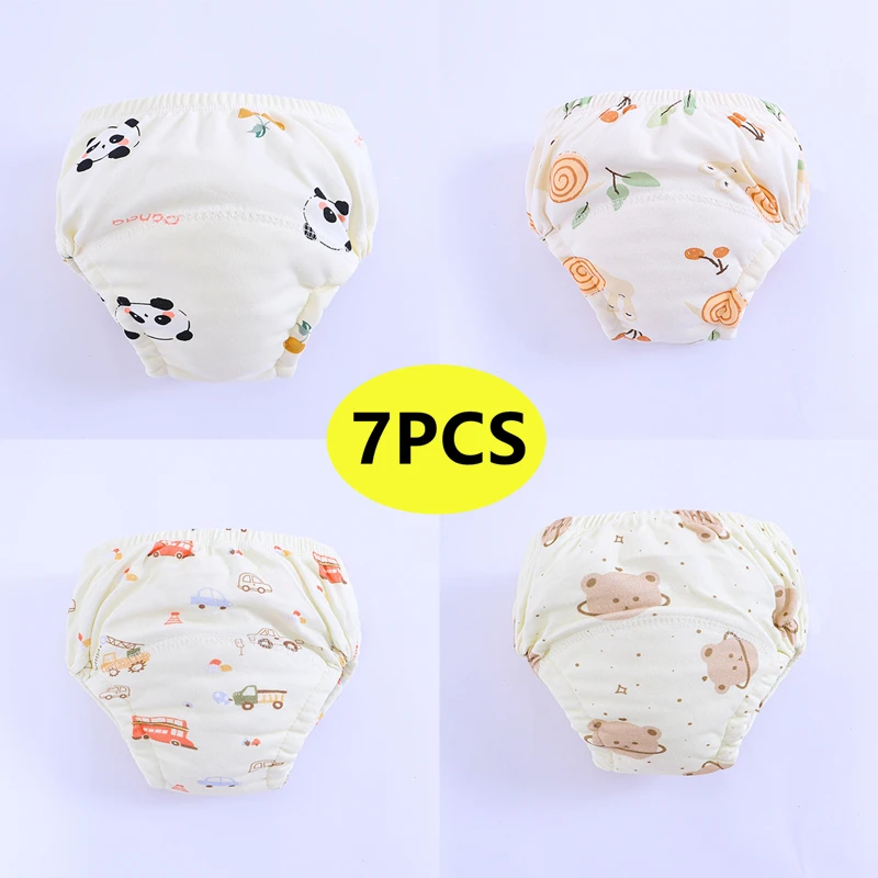 Newborn Training Pants Baby Cotton Shorts Print Washable Underwear babies Boy Girl Cloth Diapers Reusable Nappies Infant Pantie