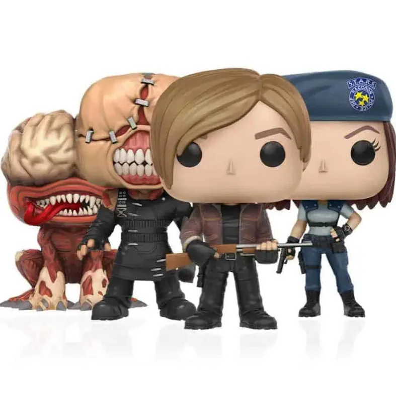 

1set Funko Pop Resident Evil Figure Set Leon Jill Nemesis Licker Collectible Vinyl Model Toy Gift For Kids Adults