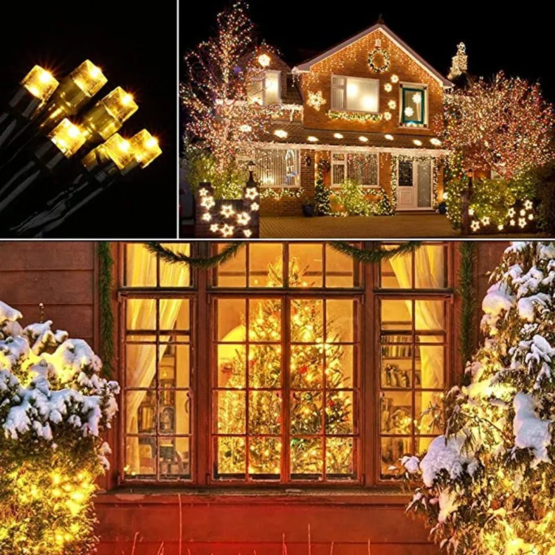 Solar String Light Waterproof 8Modes LED 10M 12M  Solar Fairy String Light Outdoor Garden Wedding Decoration Light