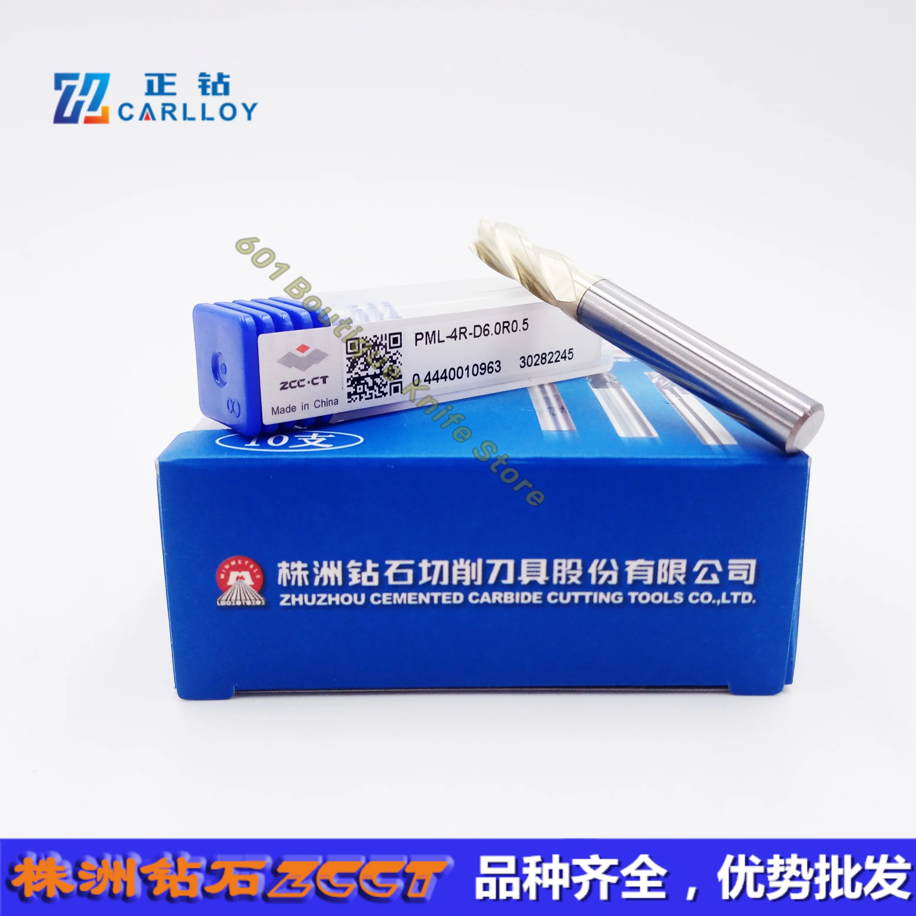 

100% original ZCCCT CNC end mill PML-4R-D6.0R0.5 Milling Cutter Alloy Coating Tungsten Steel Tool cnc maching