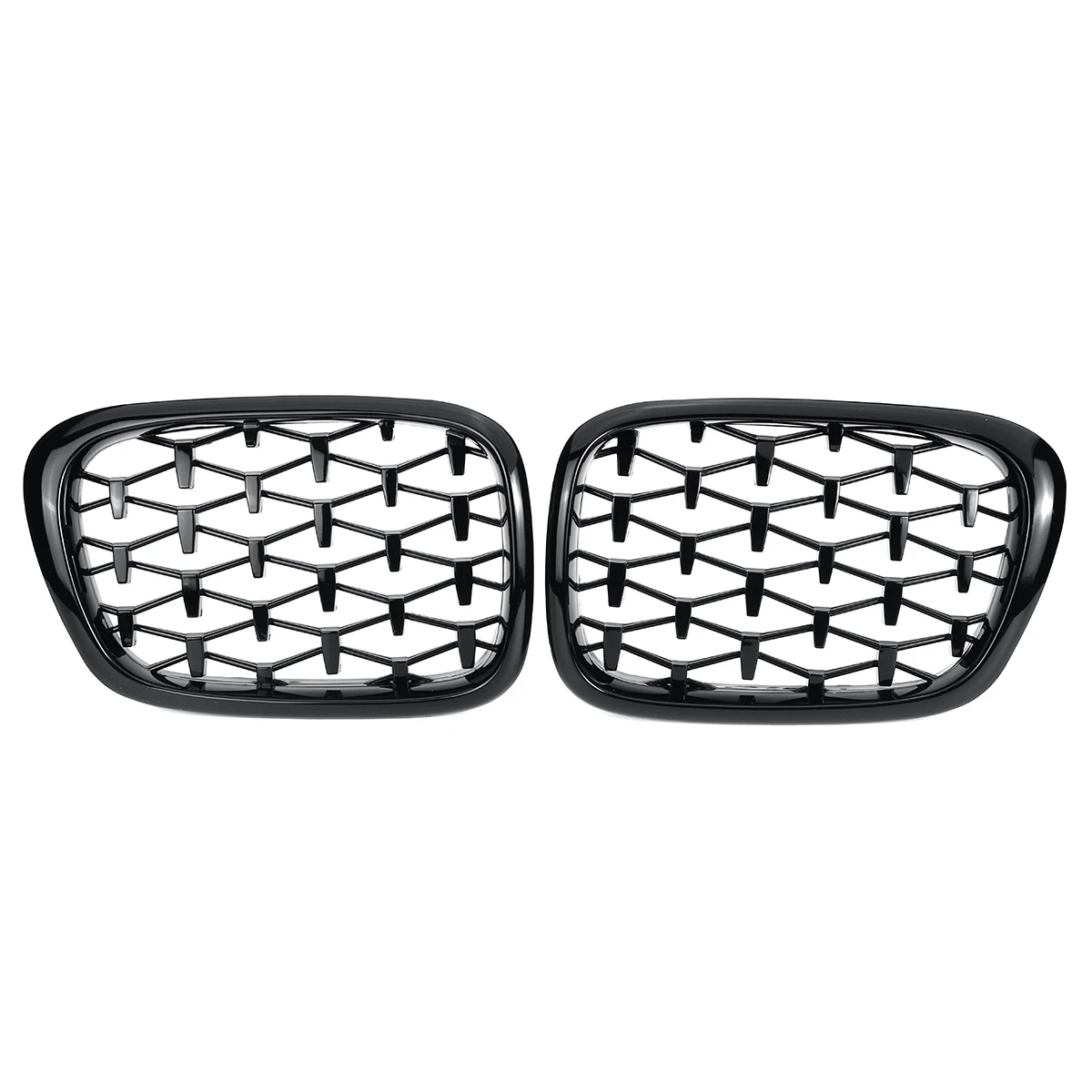 

Glossy Black Diamond Front Kidney Grill for -BMW E39 525I 528I 530I 540I M5 1997-2003 51137005837