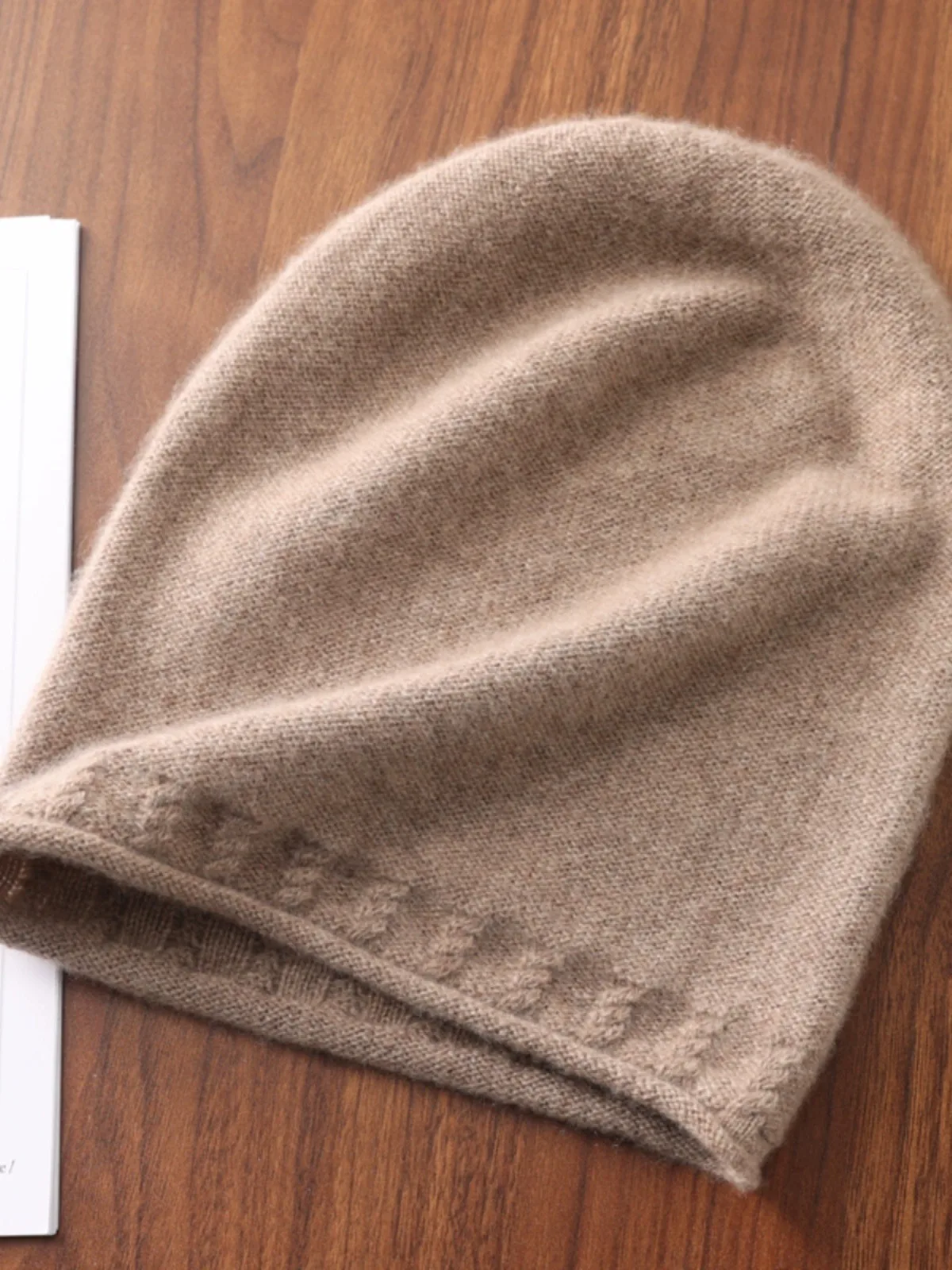 Gorro de malha de lã pura ex algemado simples sle outono inverno torção flor preguiçoso sle camere chapéu feminino sle