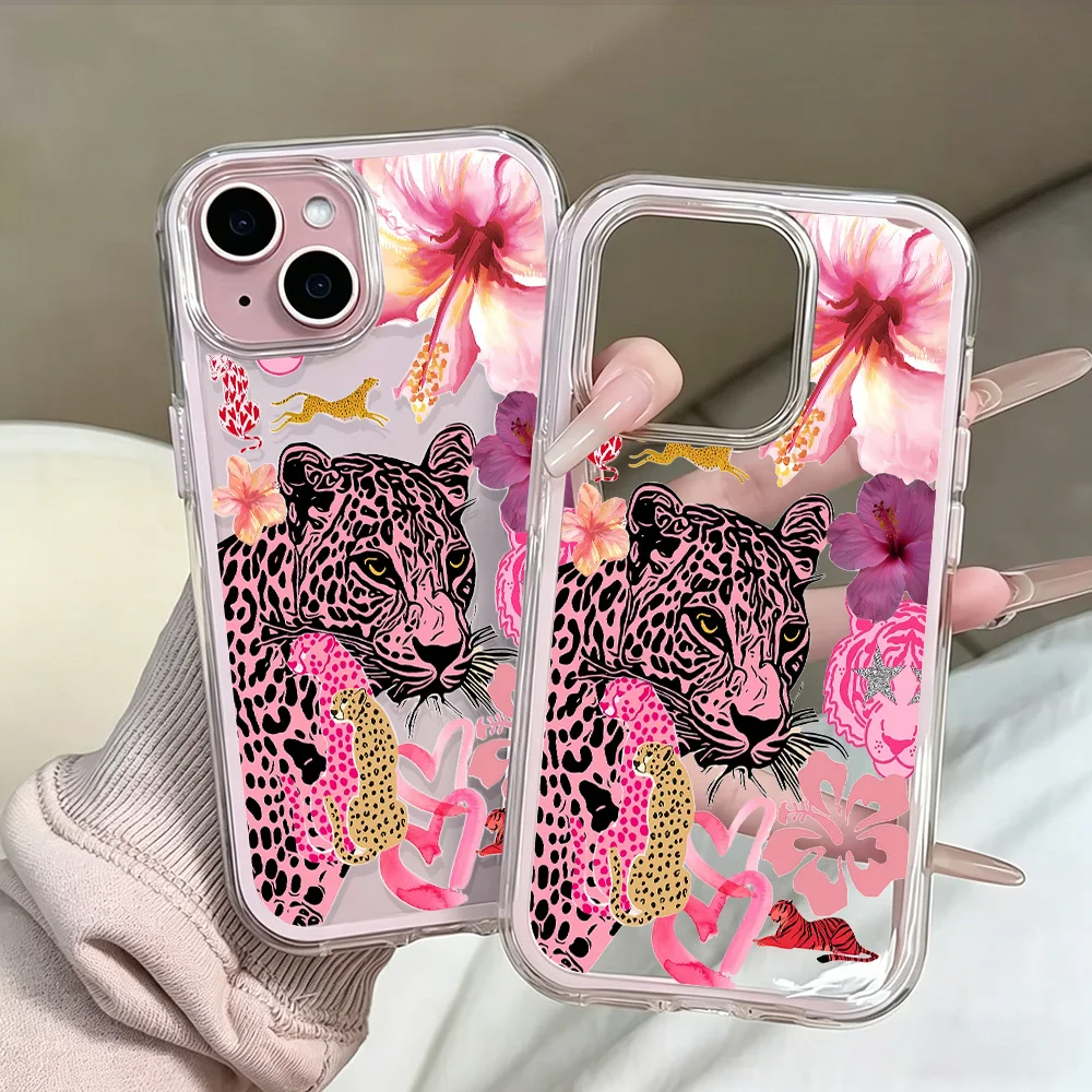 Leopardenmuster Handyhülle für Samsung Galaxy S26 Ultra S25 S24 edge s22 s23 Plus FE A57 A54 A55 A16 A35 A36 A37 5G Transparente Hülle – Detail 6