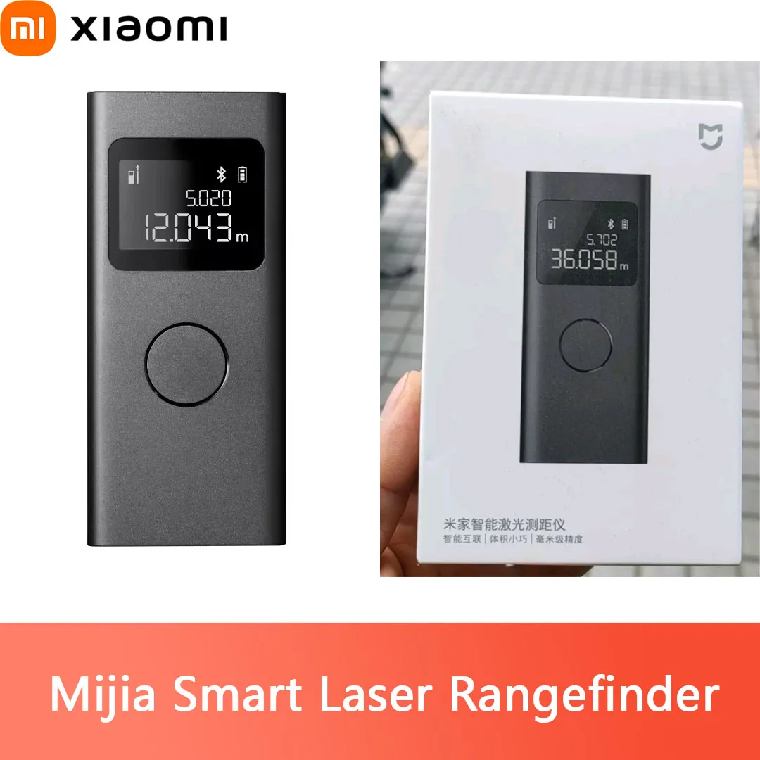 Original Xiaomi Mi Smart Laser Rangefinder Real Time Distance Meter LCD Display Range Finder Tape Measure Work with Mi Home APP