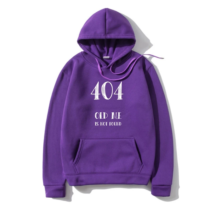 

Hoody Men Outerwear 404 Error Outerwear Old Me No Found SweatSweatshir Women Outerwear