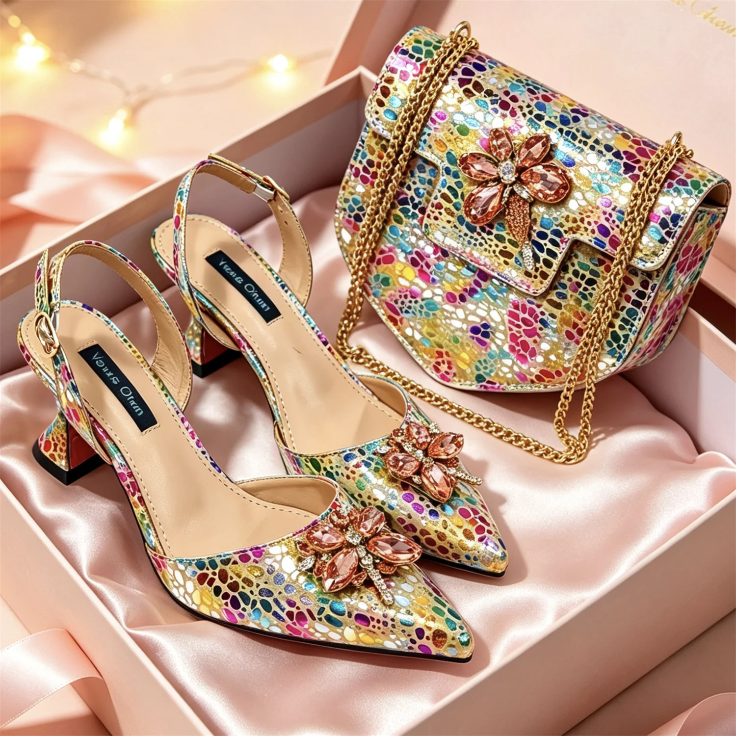 New Arrive Italian Design Party Shoes With Matching Clutch Bag Hot African Wedding With Women Heel Shoes And Bag Set Party