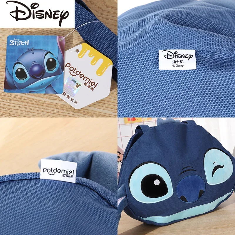 Disney-Sac en peluche Harvey Bear Stitch pour femme, véritable pendentif initié, grande capacité, sac fourre-tout pour étudiant, 2023