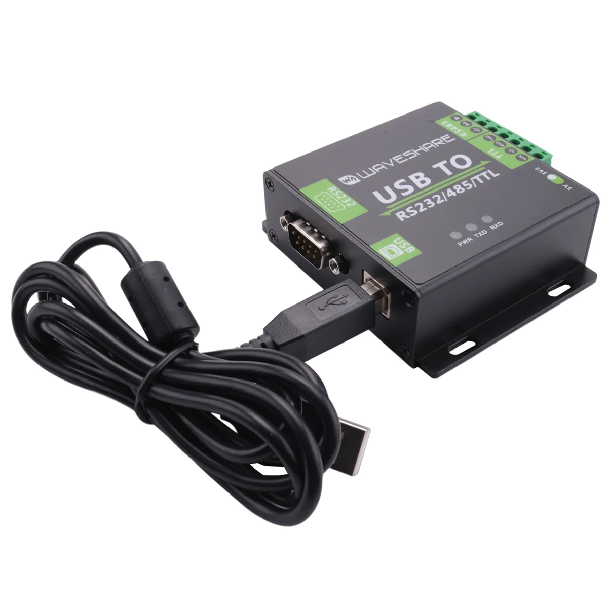 Waveshare Industrial USB TO RS232/RS485/TTL Isolierter Konverter mit FT232RL Embedded Protection Circuits TVS Diode DY