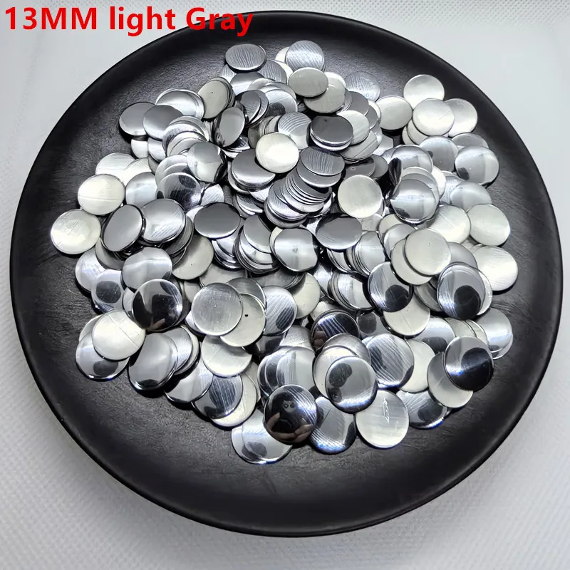 Round Metal Stud Hot-Fix Studs And Spikes For Clothing Flatback 10MM/12MM/13MM Iron On Rhinestone Glitter Decoration