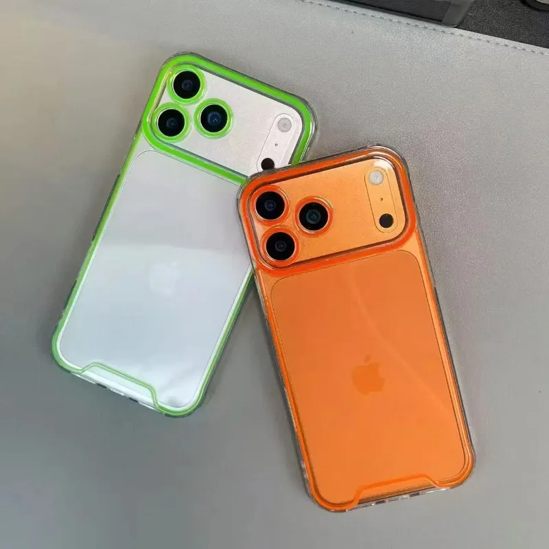 Night Lighting Soft Case For iPhone 17 18 Pro Max 16 15 14 13  Pro Max Phone Luminous Clear Silicone Shockproof Cover Funda view 4