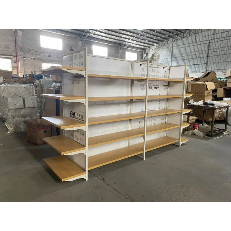 custom.Popular Retail Supermarket Cosmetics Display Shelf Commodity and Maternal and Shelf with PC Hollow Sheet Back Board