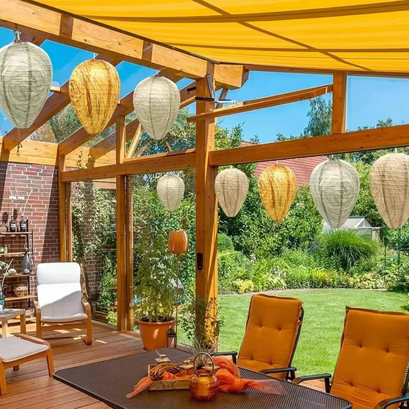 10pc mixed natural honeycomb imitation products, hanging bee repellent device bee trap, simulated honeycomb bee repellent device