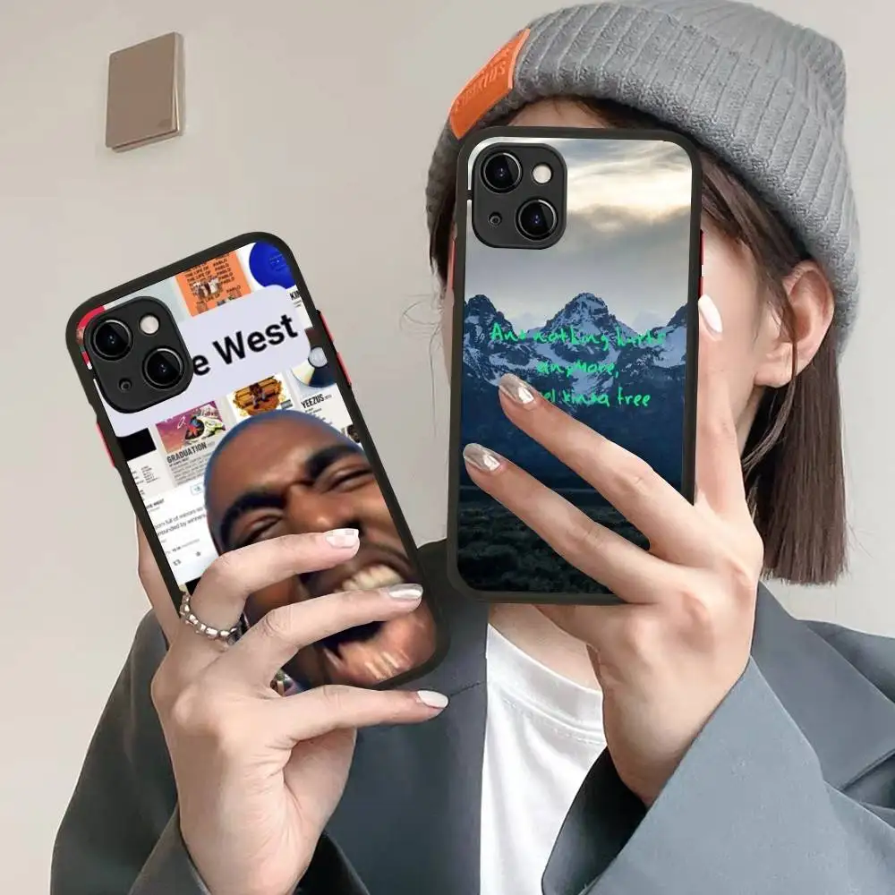 

Funny Kanye West Ye Phone Case for iPhone 16 15 14 11 12 13 Pro Max X XS Translucent Matte Cover