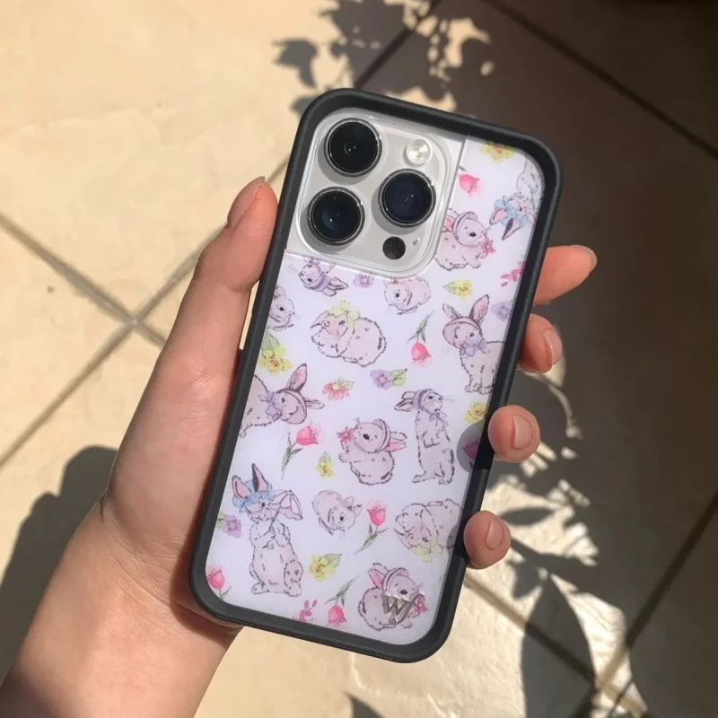 Custodia per telefono Conigli e cofani Wildflower per iPhone 11 12 13 14 15 16 17 Pro Max Plus 17Pro Air wf Rabbit Bunny Cover Cases