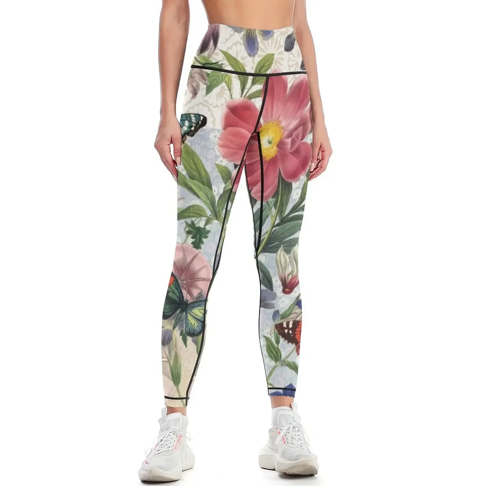 

Flowery Leggings Women sports gym sportswear woman push up legging legging gym Womens Leggings
