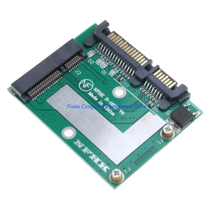 F68C أجهزة الكمبيوتر المحمولة Mini PCIE SSD بطاقة MSATA SSD إلى 2.5 بوصة تحويل SATA3 محول 6GBPS نقل سريع