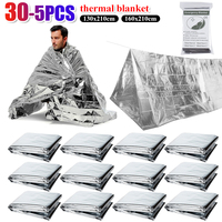 130x210cm Foil Mylar Thermal Blanket Keeps You Warm Emergency Thermal Blanket Retain Body Heat Silver Foil Blanket for First Aid