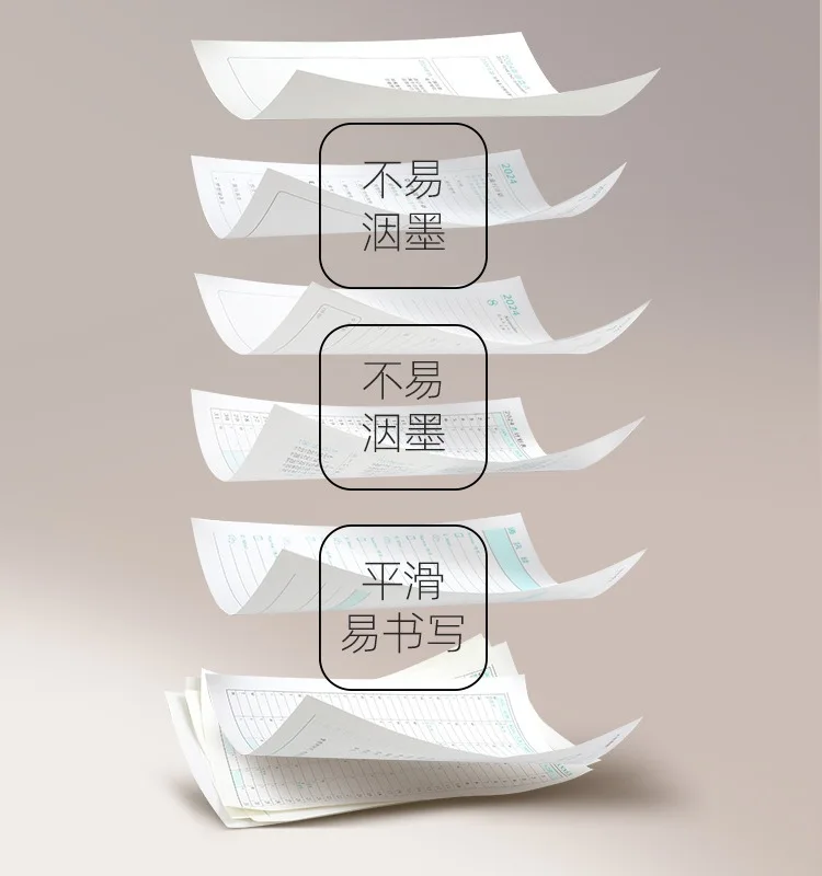 A4 Schedule Book 2024 One Page Time Management Efficiency Manual Business Office Notebook Notebook Notebook weekly diary