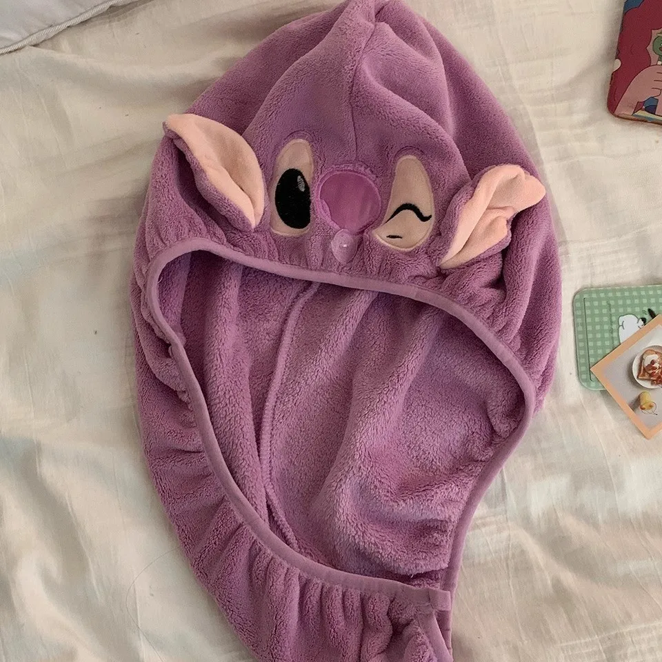 Mode Stitch Droog Haar Handdoek Vrouwen Koraal Fluwelen Drogen Wrap Sterk Water Douche Hoed Afvegen Bad Hoeden Tool Kids Geschenken