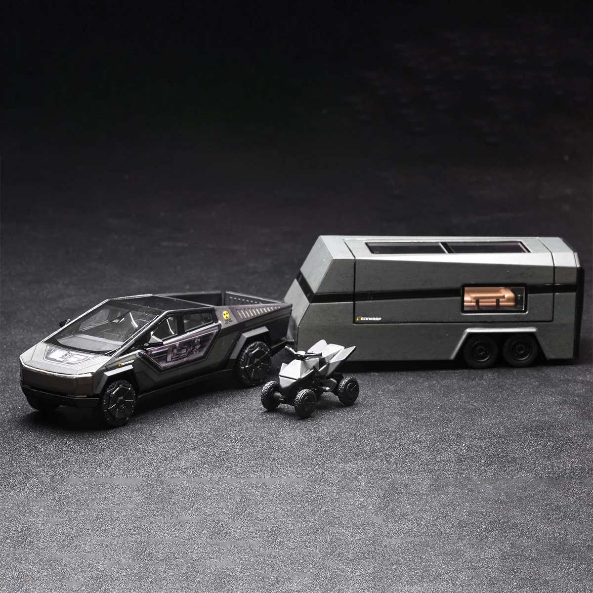 DM Model 1:64 Tesla Pickup Truck Alloy Diecast Model Car Collectible Gift