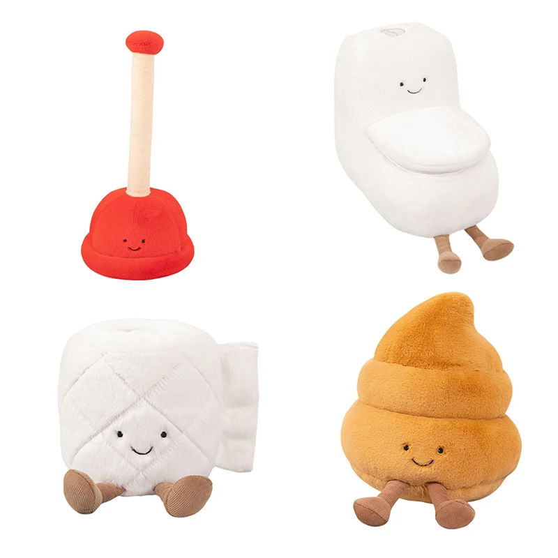 

Adorably Toilet Plush Toys Adorably Stuffed Doll Unisex Bathroom Series Toys Kawaii Room Decor Gift