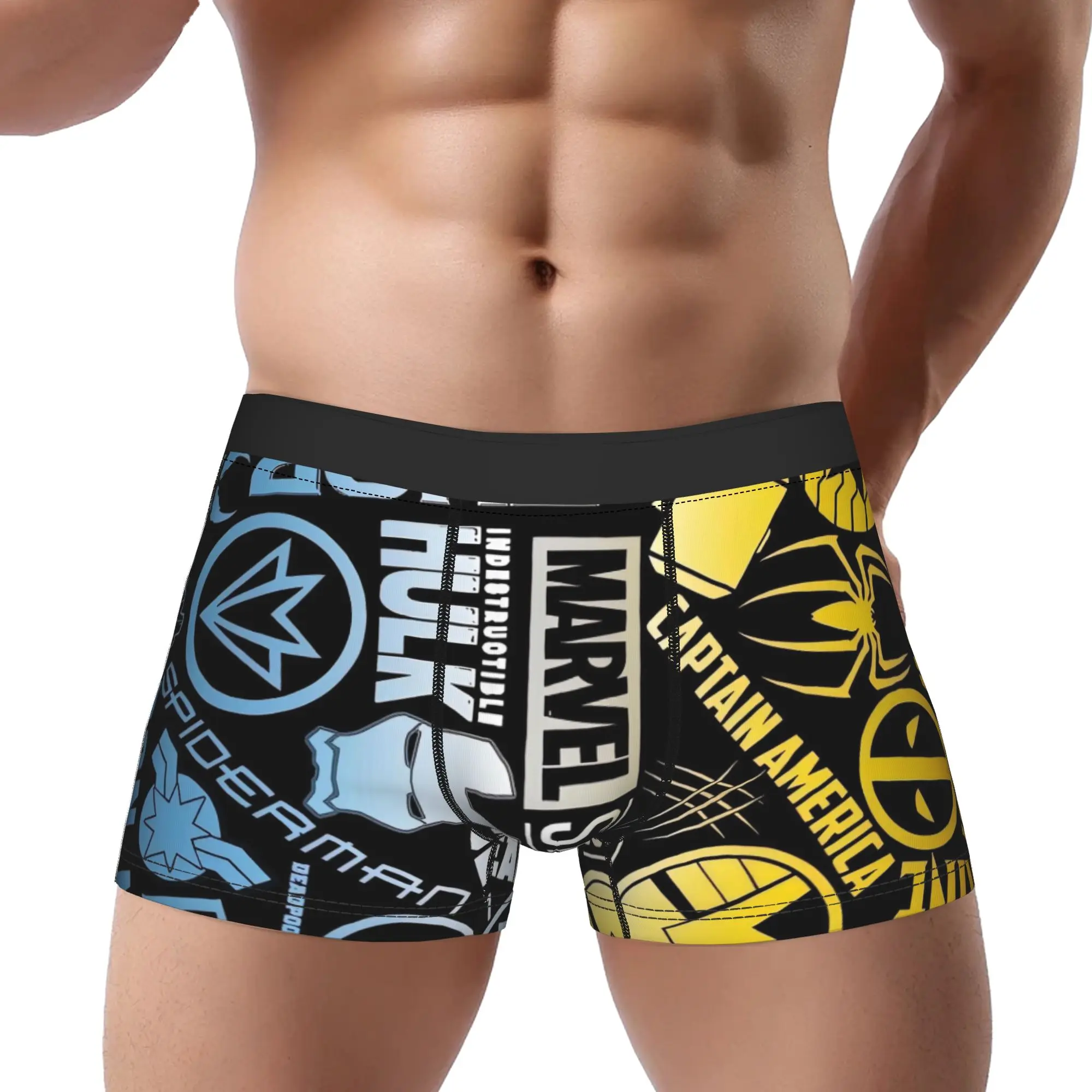 

Avengers Marvel Underpants Breathbale Panties Men's Underwear Print Shorts Boxer Briefs