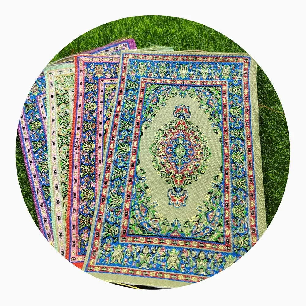 Mini Carpet Turkish Style Playing House Miniature Woven Rug Floor Thread Mat Doll house Decor Floor Coverings