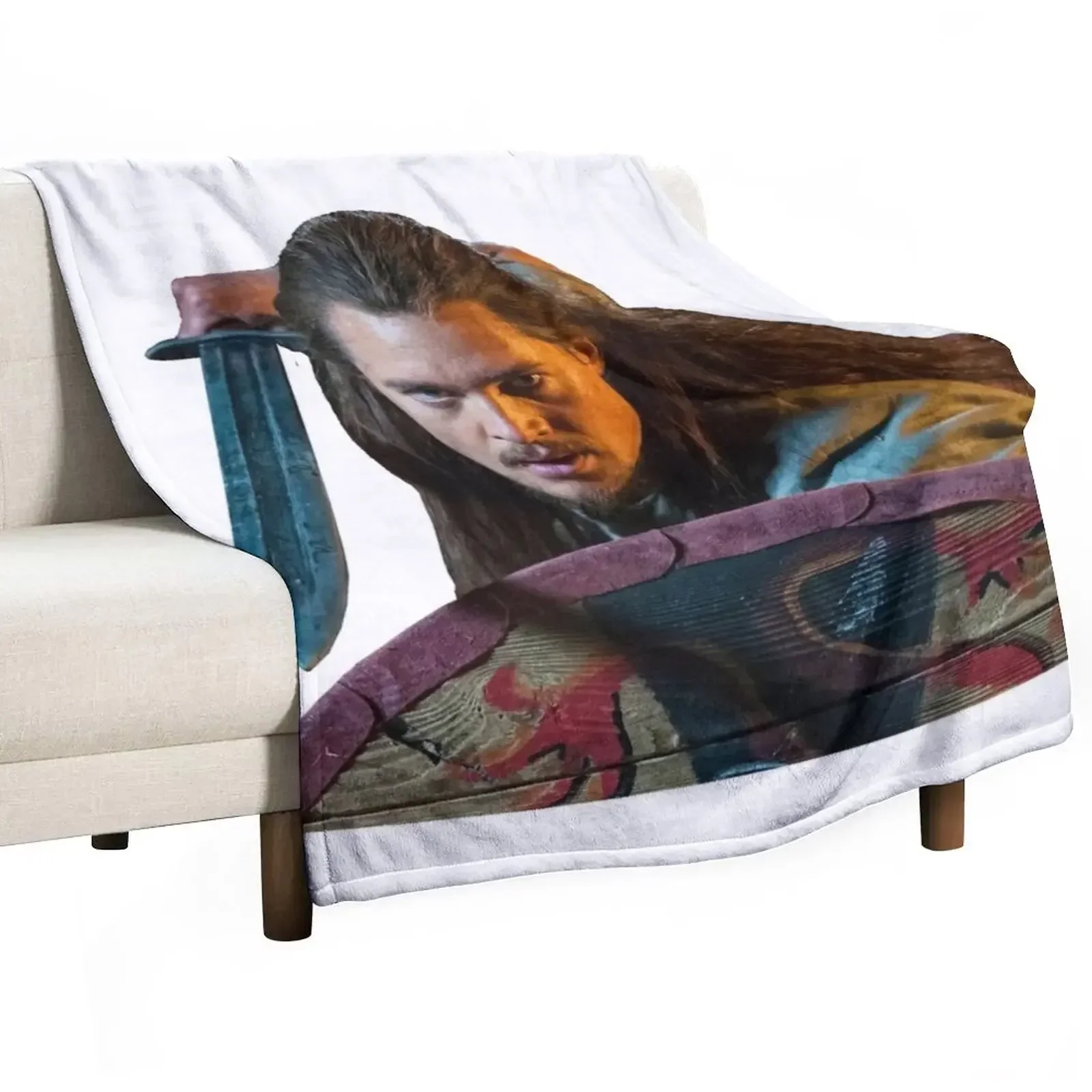 

Last Kingdom - Uhtred Throw Blanket cosplay anime valentine gift ideas Blankets