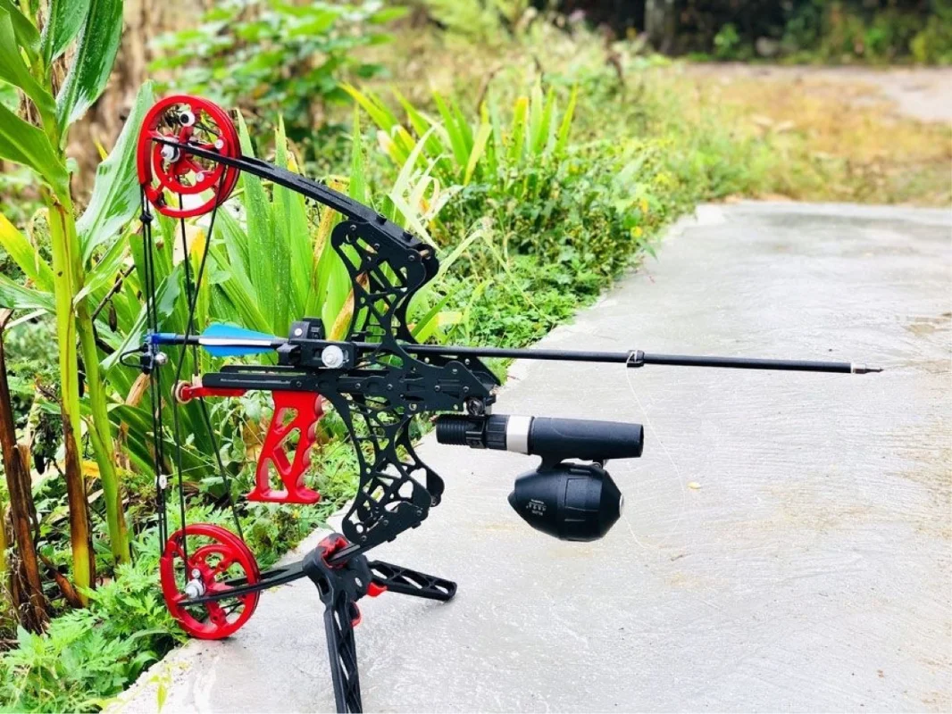 45lbs Dual-purpose Small Compound Bow Can Shoot Steel Ball Bow Fishing Hunting Mini Pulley Bow Archery Full Metal