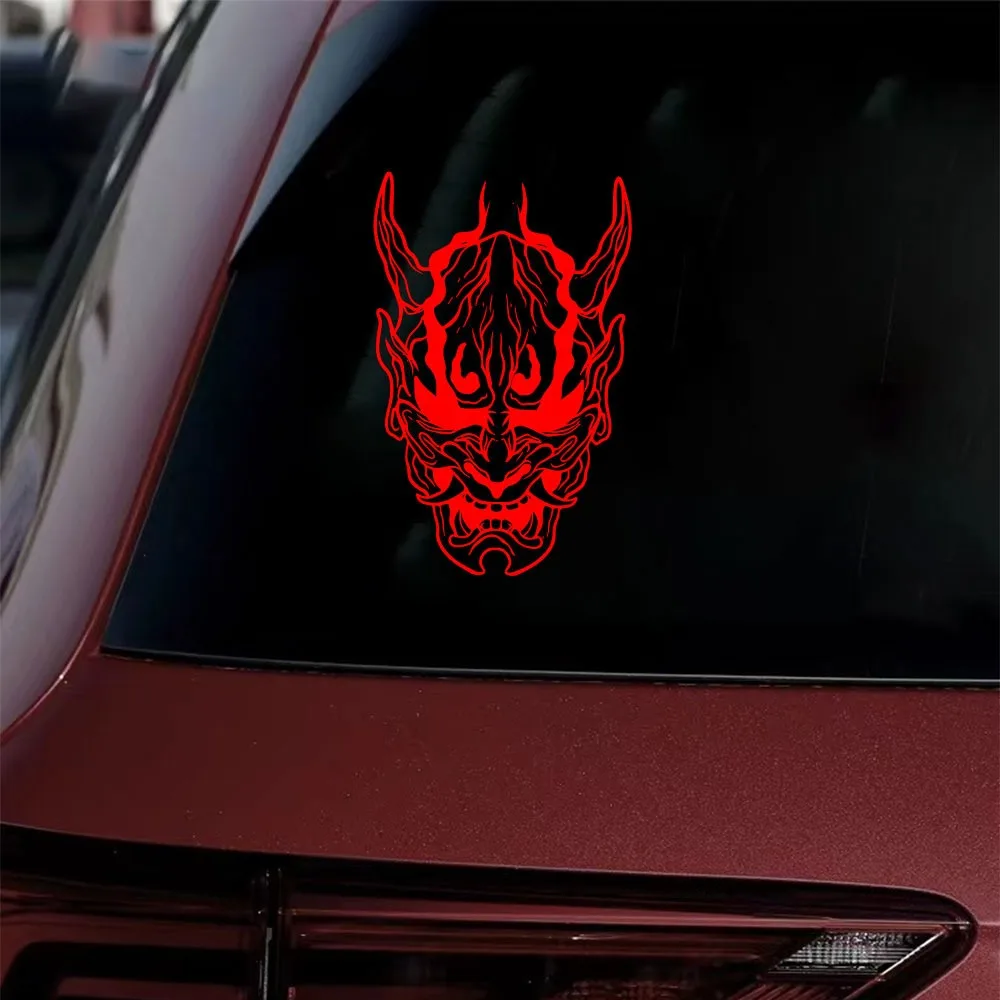 1PC Japanese Oni Hannya Mask Waterproof Self-adhesive Vinyl Sticker for Car Motorcycle Bike Helmet Laptop Decor