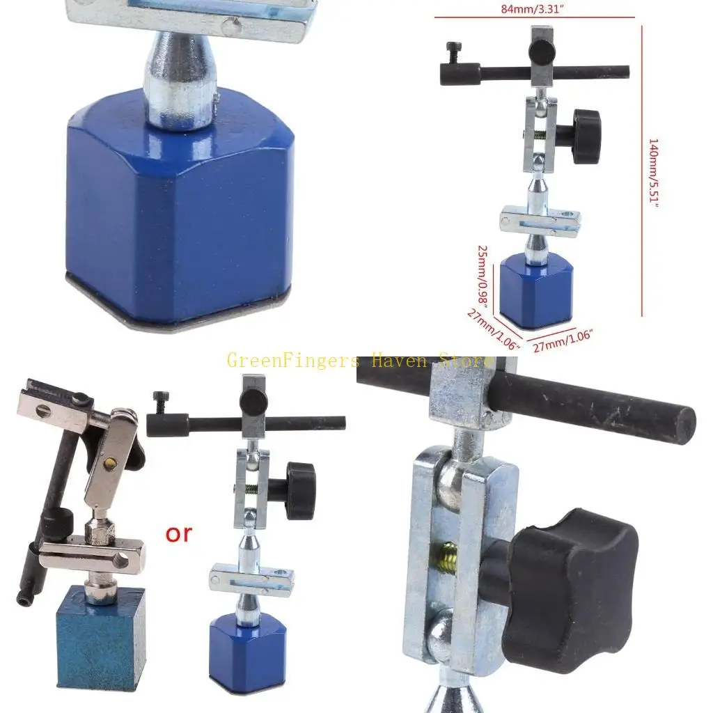 F68D Gauge Base Holder Stand Strong Adjustable Base Stand Tool Stand 215mm