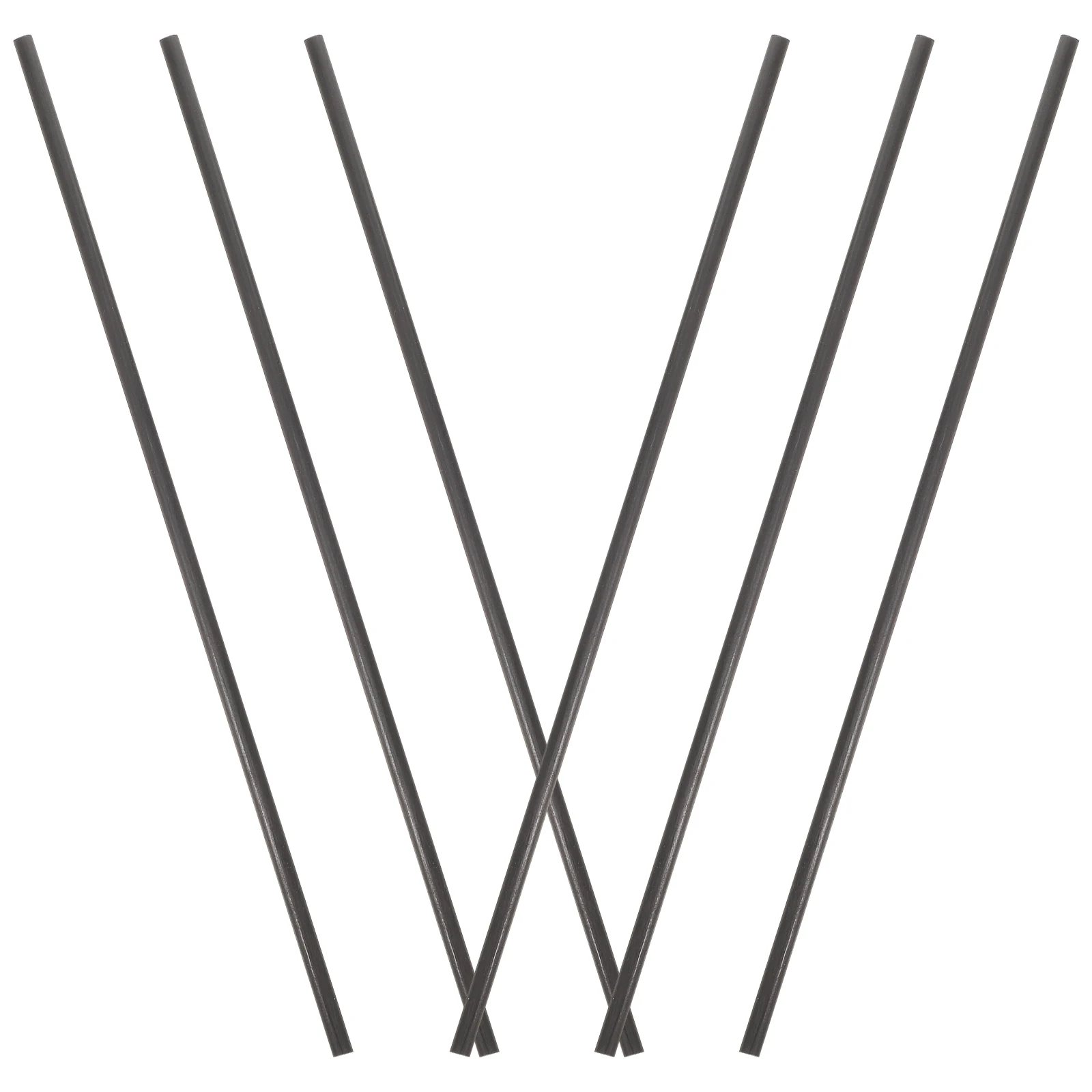 

6pcs Carbon Fiber Rod 4X200Mm High Strength Lightweight Bar For Rc Airplane Sand Table Diy Craft Support Pole Tools Parts