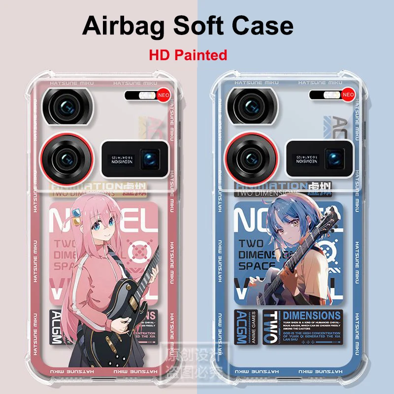 Nubia Z60 Ultra Case Nubia Z50Ultra Photographic Clear Airbag Silicone TPU Shockproof Back Cover Protector For Nubia Z40S Pro