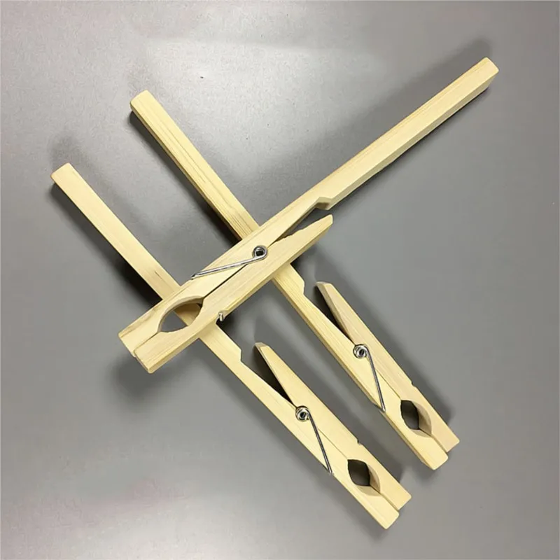 5pcs Wood Bamboo Clips Test Tube Holder Clip Lab Laboratory Chemical Supply 17x1.3x1.3cm