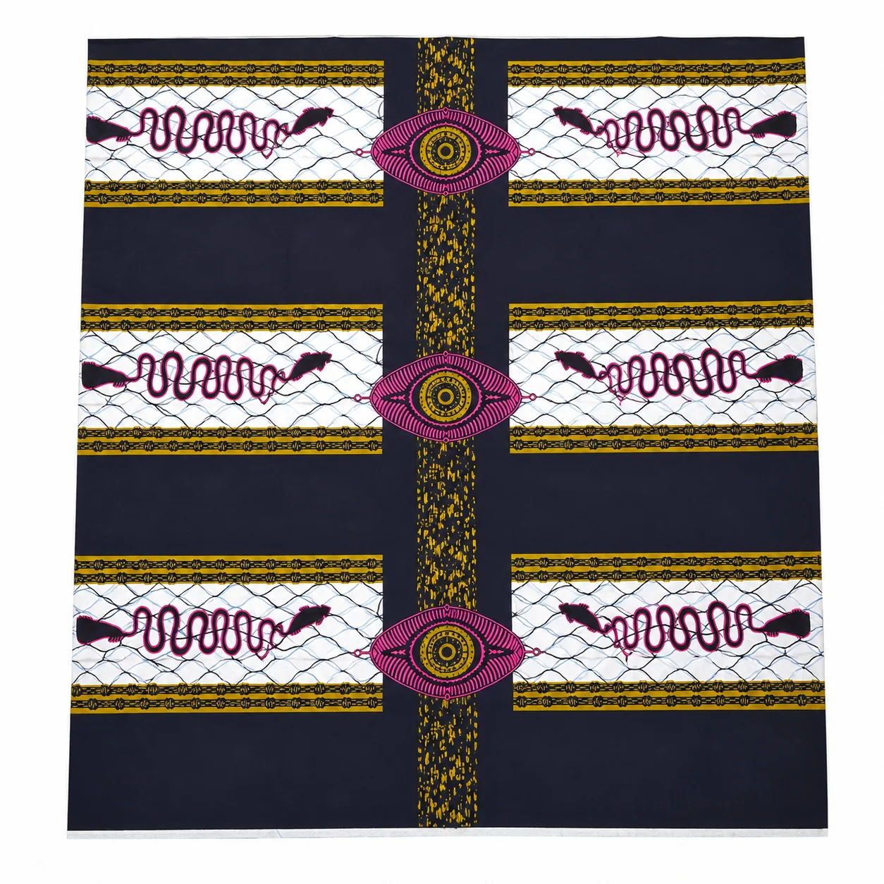 6 yardas de tela africana con estampado batik, 100% algodón, estilo batik holandés, adecuada para vestidos de fiesta, trajes y pañuelos para la cabeza.