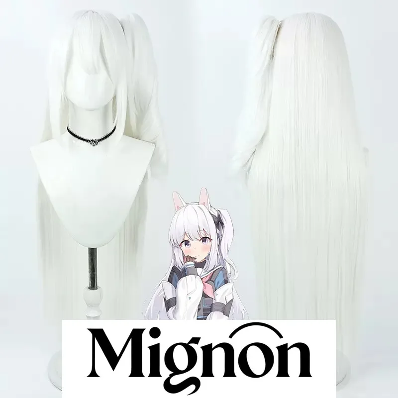 

Azur Lane / Blue Archive Tsukiyuki Miyako cosplay wig white long hair Halloween gift