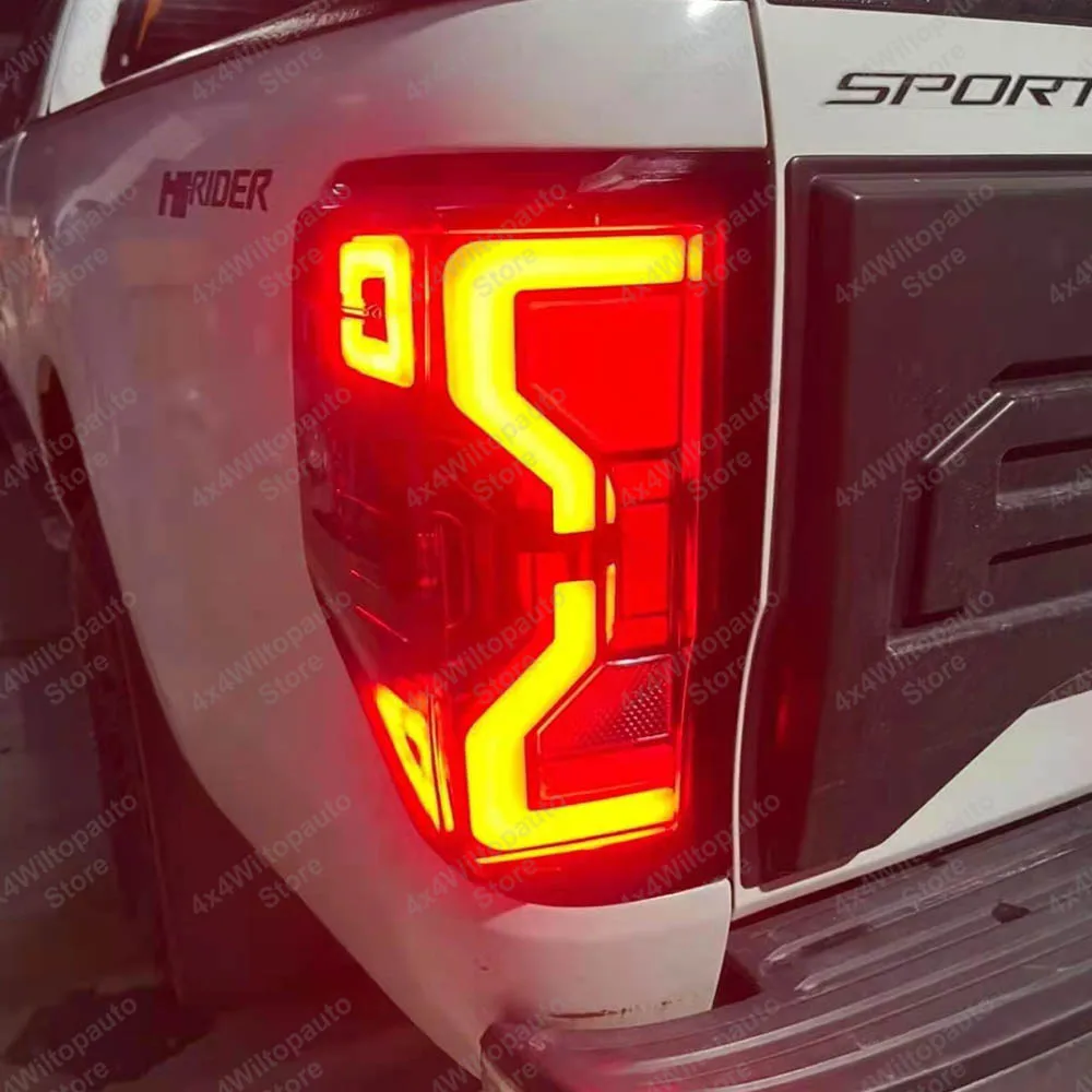 1 Pair LED Tail Lights For Ford Ranger Wildtrak Raptor T6 T7 T8 2012-2022 PX MK XLT Wildtrak XLT Turn Signal Lamps Rear Light