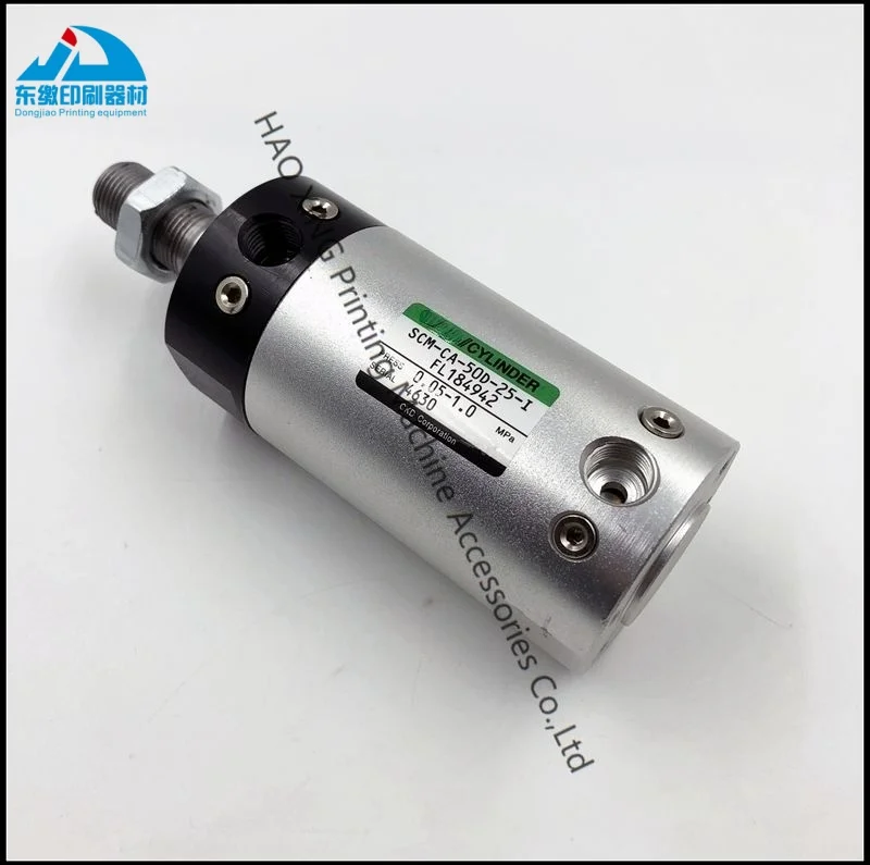 قطع غيار ماكينات الطباعة 1 قطعة اسطوانة هوائية SCM-CA-50D-25-I-FL 184942   لملحقات آلة الطباعة ميتسوبيشي