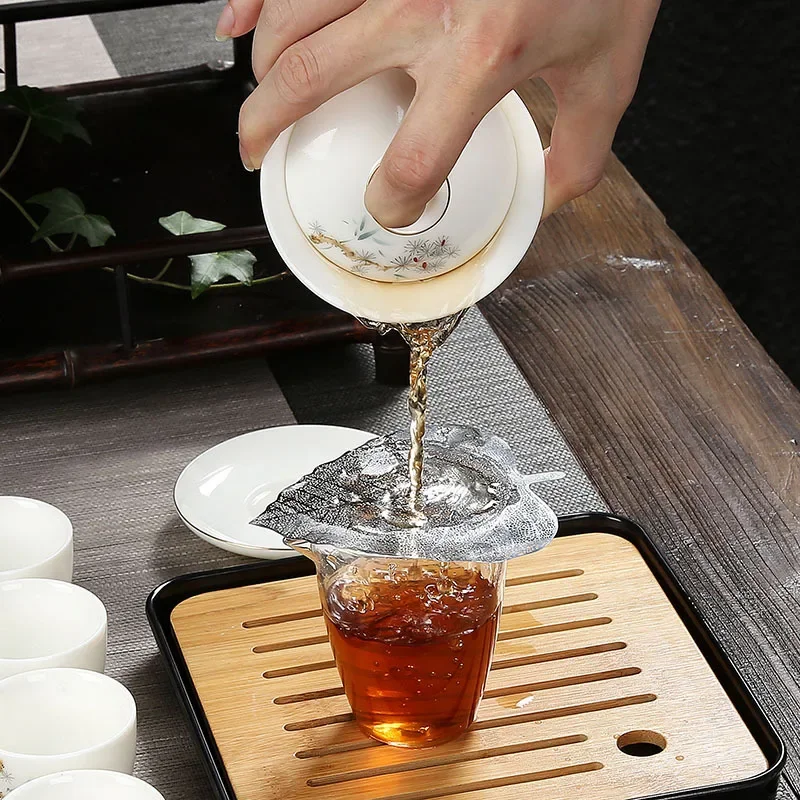 White Jade Porcelain Tea Bowl, Tea Cup and Saucer, Gaiwan, High-End Chinese Household Tea Set, Ceramic Puer Teacups, Tureen