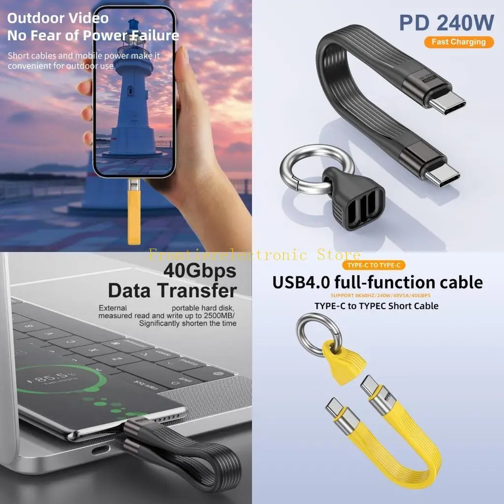 

G8DB USB4 Charging Cable with PD240W Super Fast Charging and 40Gbps Speed 8K Video Transmission