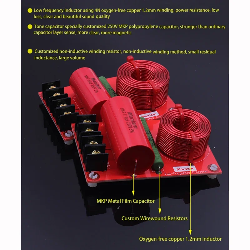 DLHiFi – filtre de haut-parleur professionnel, gamme complète, filtre, LCR, piège à ondes pour amplificateur Audio, DIY