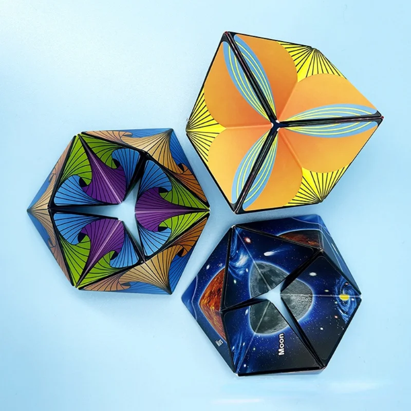 3D Kaleidoscope Infinite Flip Child\'s Toys New Infinite Flip Magic Cube Puzzle Stress Relief Cube Adult Relax Tool Fingertip Toy