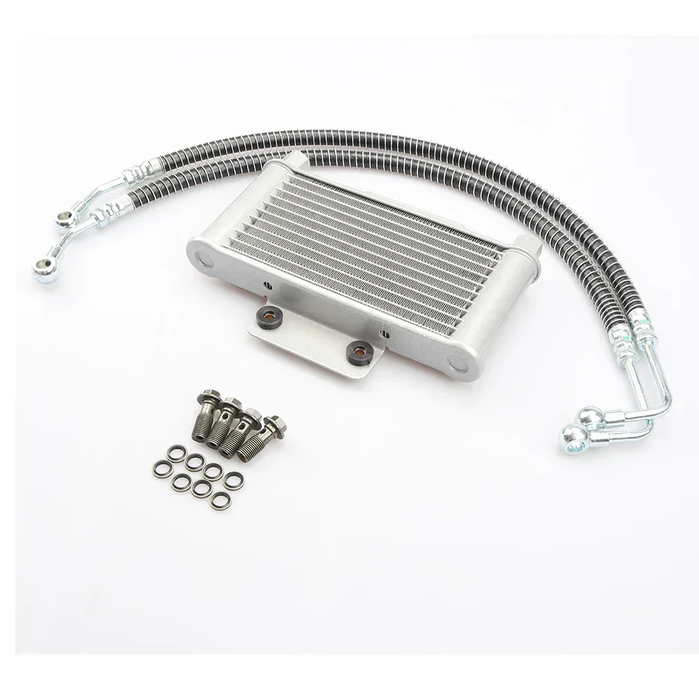 

Motorcycle Radiator Oil Cooler Moto Cooling 12 Row For 125cc-250cc KTM Beta Honda Yamaha Kawasaki Dirt Bike