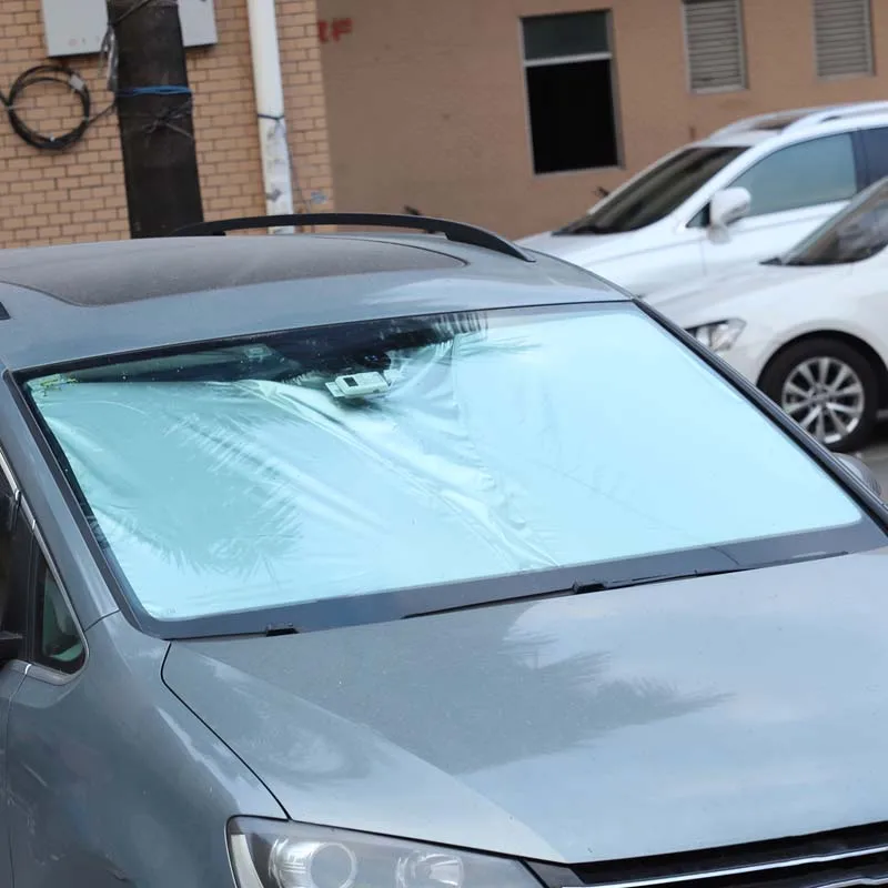 

Silver Tape Car Front Windshield Sunshade Sun Protection Visor Sunshade Interior Car Accessories For Volkswagen Sharan 2012-2019