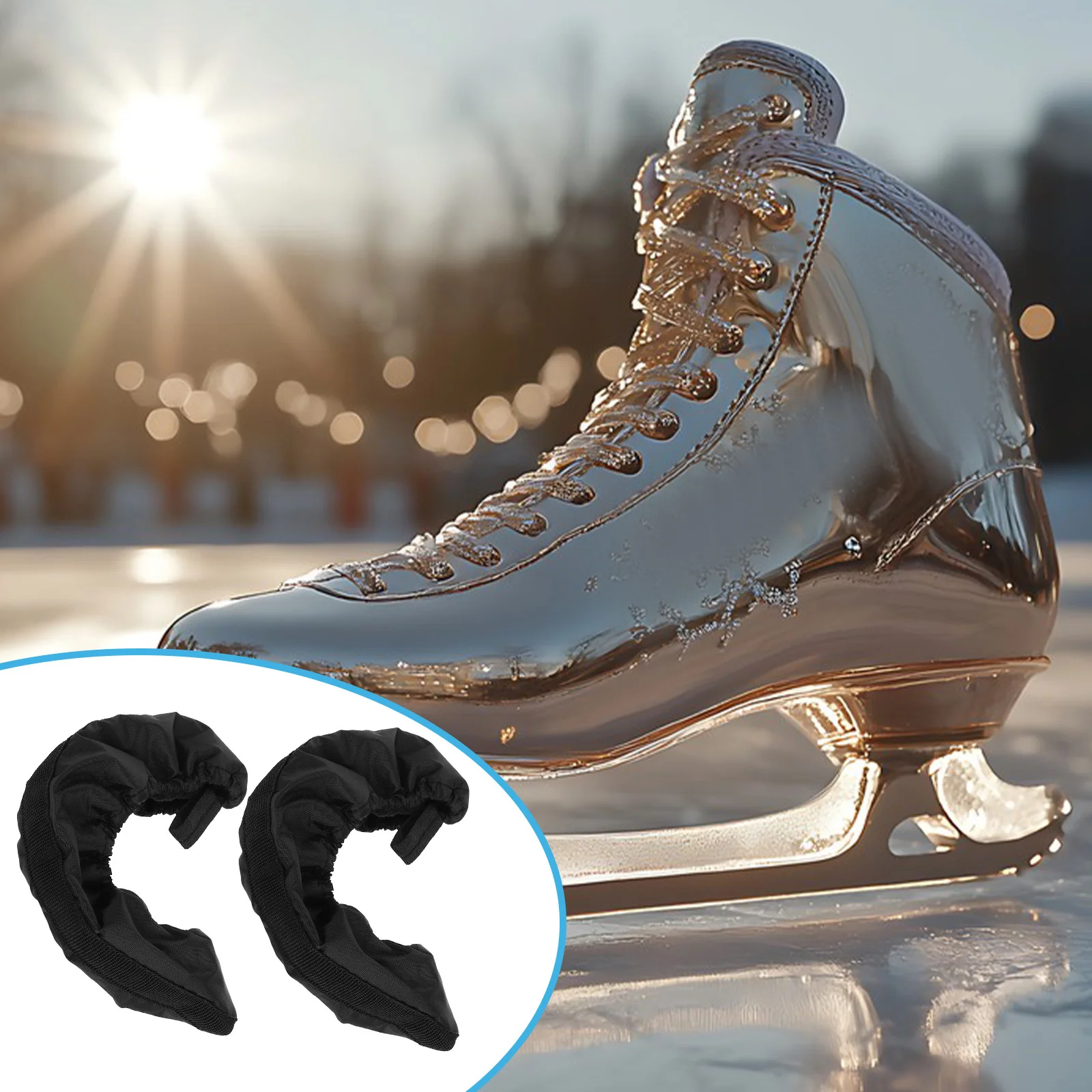 

1Pair Ice Skate Blade Covers Soft Protectors Guards for Figure Skates Hockey Skates Durable Absorbent Protection