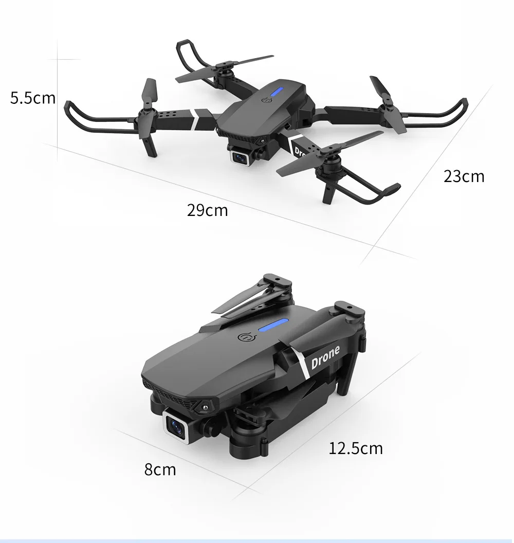 4K Folding Drone Professionelle HD Quadcopter Fernbedienung Flugzeug Luftaufnahmen Dual-Kamera Kinder Spielzeug Geschenke DRONE