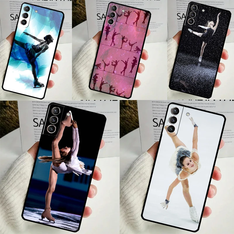 Figure Skating Dance Sport Cover For Samsung Galaxy S23 S24 Ultra S8 S9 S10 S22 Plus Note 10 20 Ultra S20 S21 FE Case