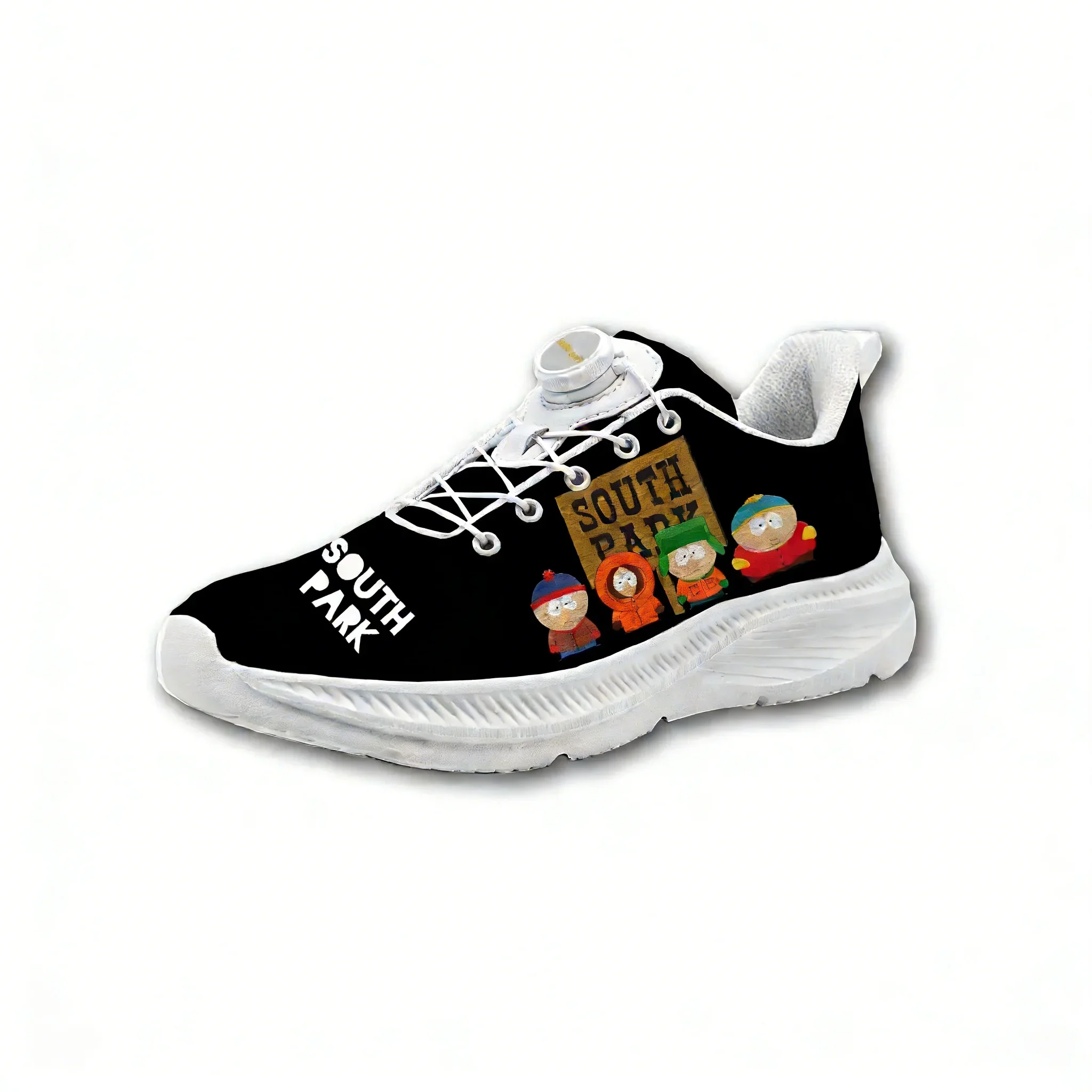 South Park Anime Comedy Mens Womens Hiking Running Shoes Laceless Rotating Button Sports Shoes Casual lightweight Custom Sneaker